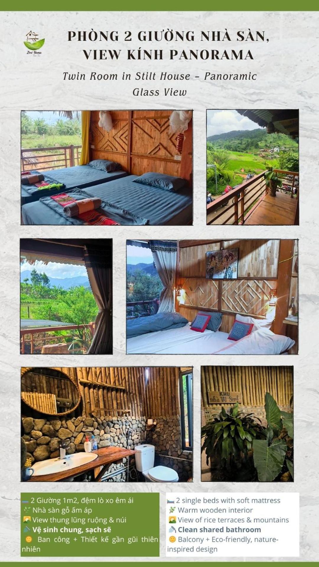 Zoni Home Tram Tau Cham Ta Lao Exterior foto